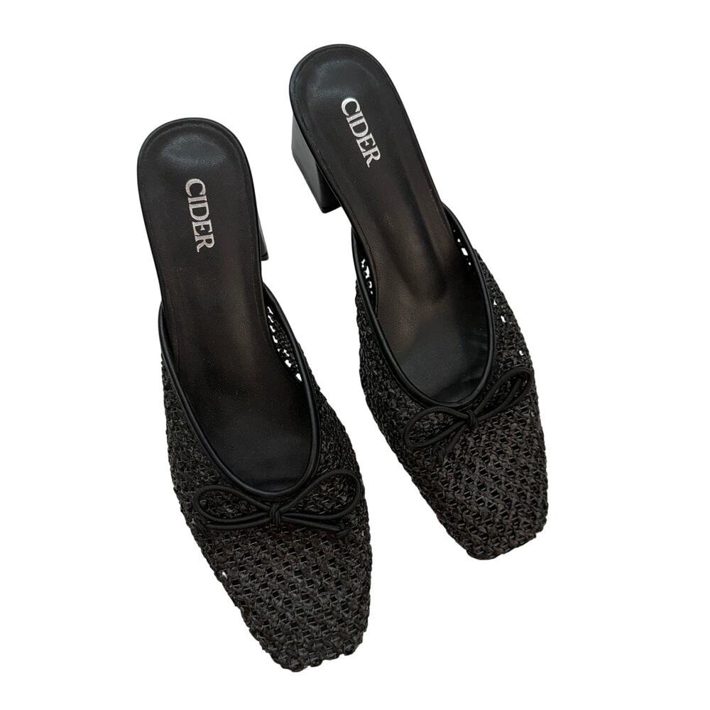 Cider Black Heeled Mule 37 / 7